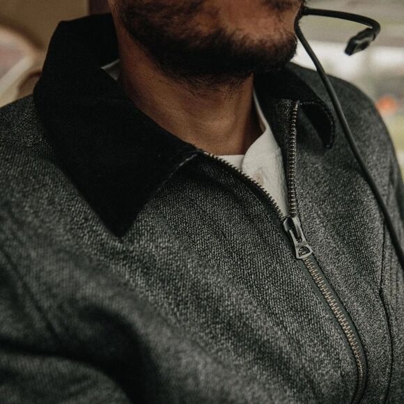 Taylor Stitch The Ignition Jacket in Indigo Salt & Pepper full zip chore jacket - Picture 4 of 10